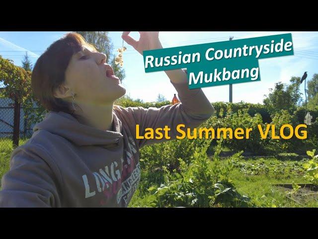 Russian Countryside Mukbang/Last Summer VLOG 2022/Russian Family