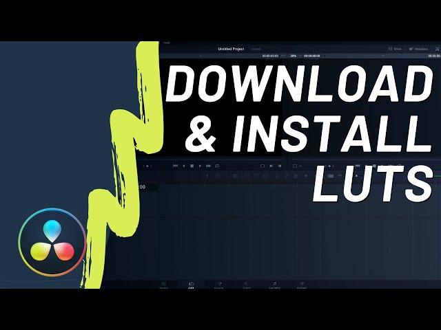 How to install LUTs in DaVinci Resolve 16