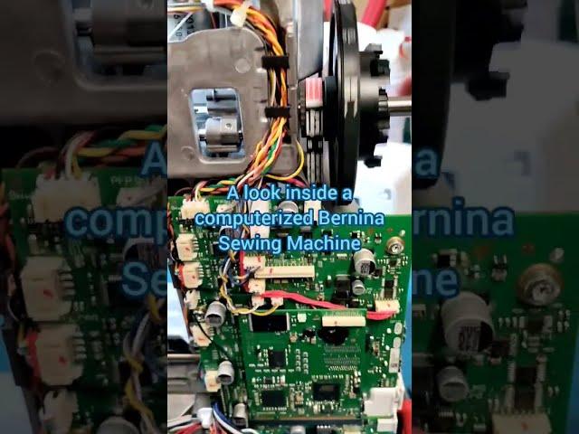 Inside a Bernina Sewing Machine During Service Repair