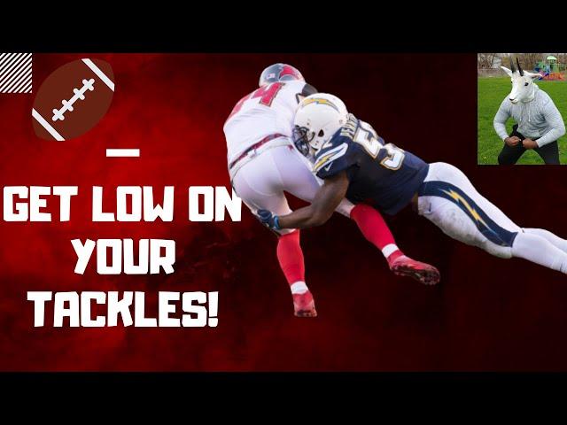 HOW TO TACKLE IN FOOTBALL | GETTING LOW TO INITIATE CONTACT