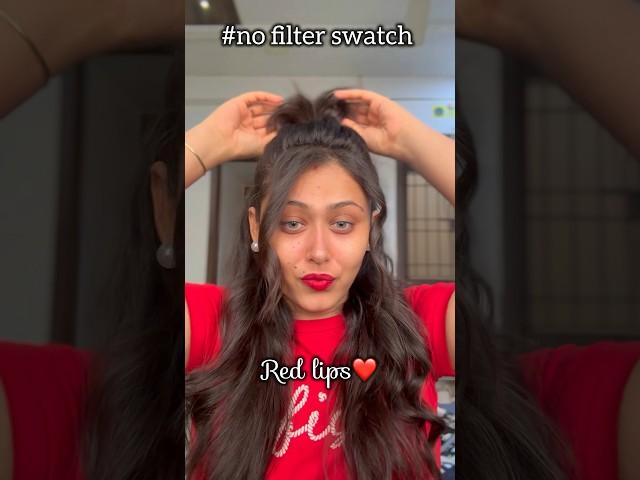 Red lips ️#nofilter#explore#mac#maclipstick#cleanface#nomakeup#youtubefeed#trendyshorts#trending