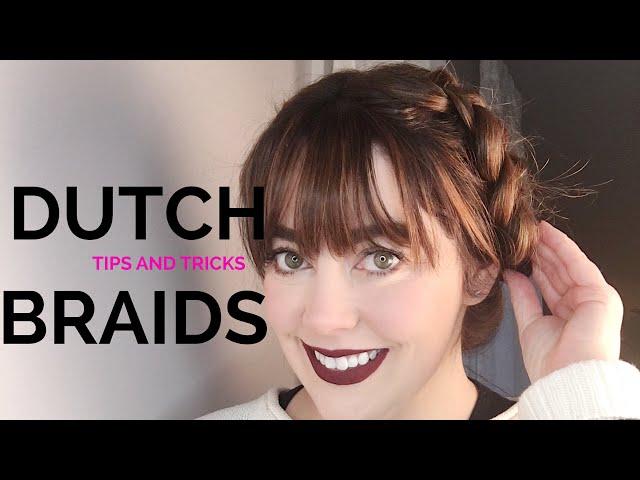 Hair updos for dummies the Dutch braid base...