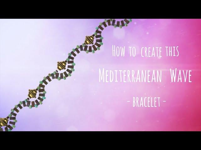 How to create this Mediterranean wave bracelet | Seed Beads | Half-Tila