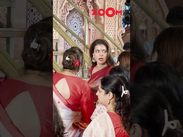 Kajol spotted making WEIRD expression during Durga Puja  #kajol #durgapuja #shorts