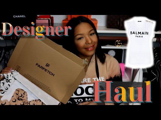 DESIGNER CLOTHES HAUL | FARFETCH SALE | Marine Serre, Balmain.