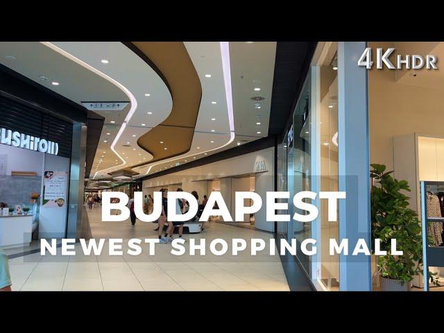 Budapest NEWEST shopping mall | ETELE PLAZA | 4K Walking tour