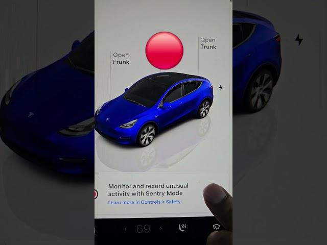 how to use Sentry mode  on Tesla cars #reels #retro #80s #2030 #ai #camera #tech #car #music