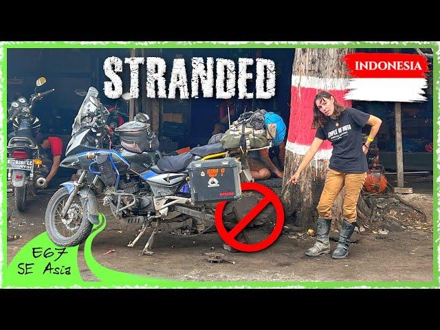 Disaster in Indonesia | We're STRANDED in Java with 16 Broken SPOKES! –   [SE E67]