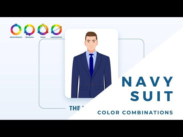 Ways to Wear a Navy Suit: Color Combinations with Shirt & Tie [with Shoes]