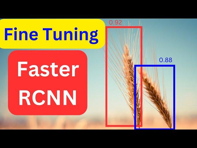 Faster-RCNN finetuning with PyTorch. Object detection using PyTorch. Custom dataset. Wheat detection