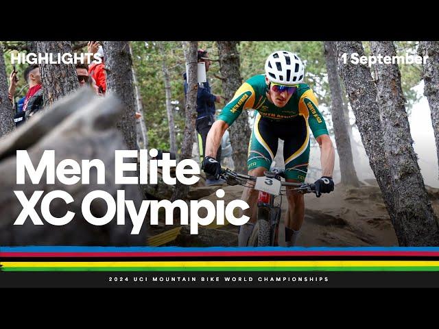 Men Elite Cross-country Olympic Highlights | 2024 UCI Mountain Bike World Championships