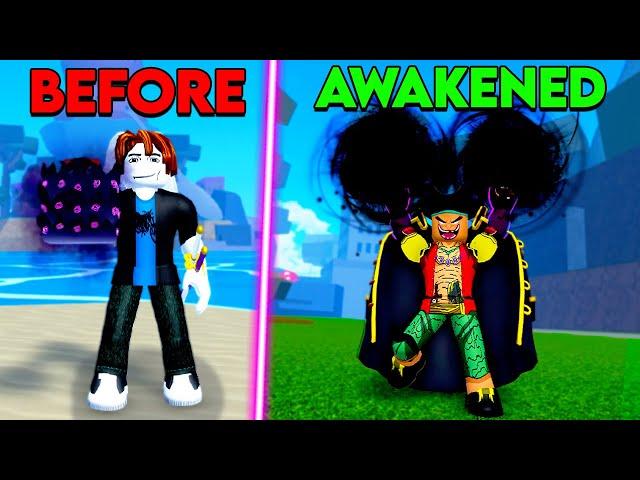 Fully Awakening Dark in One video (Blox Fruits)