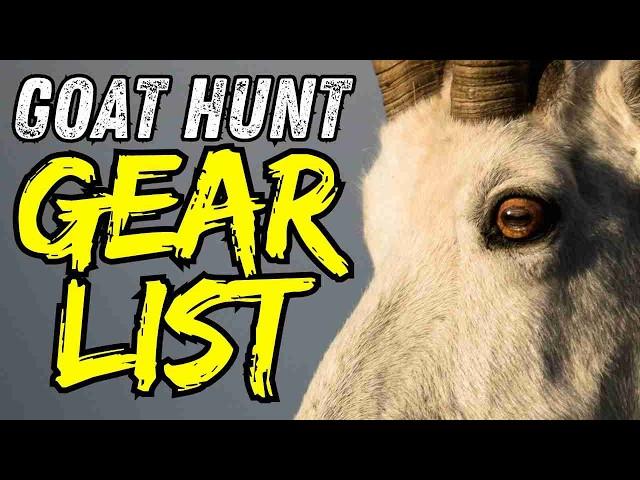 HIS - 2024 Yukon Archery Mountain Goat Gear List