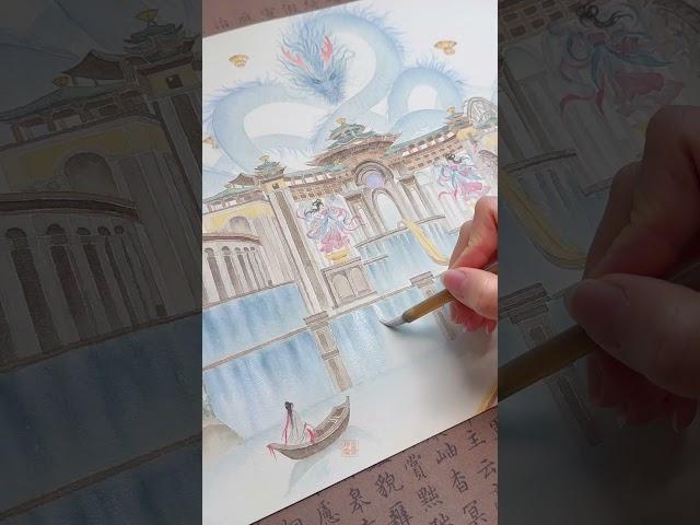 Expressive watercolor freehand brushwork | Eastern Aesthetics