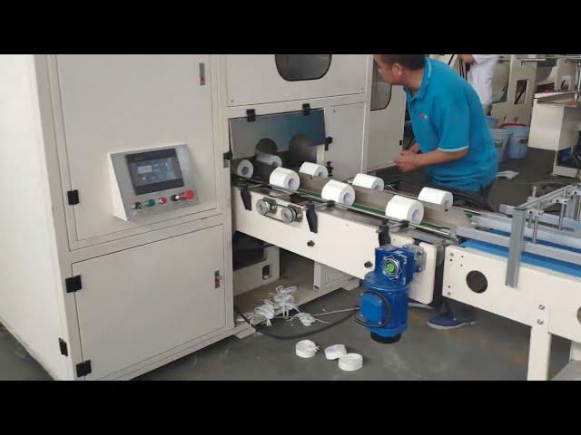 Línea de procesamiento de máquina de papel higiénico para toallas de cocina pequeñas de 20/24 rollos