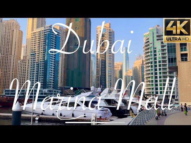 DUBAI MARINA MALL [4k] Walking Tour 2024