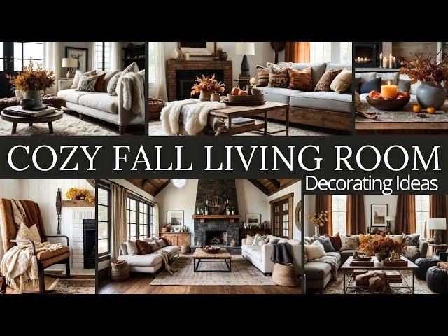 Cozy Fall Living Room Decorating Ideas | Transform Your Home for Autumn 2024