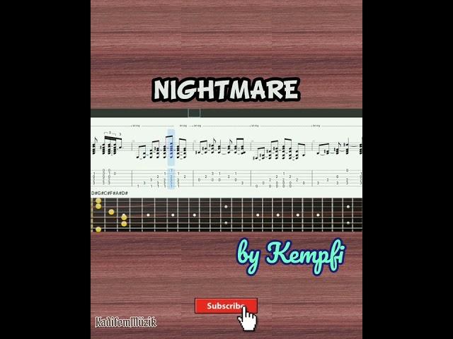 Best part of Nightmare by Kempfi Easy Fingerstyle Guitar Tutorial Tabs