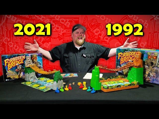 Forbidden Bridge Retro Board Game Review - 1992 Milton Bradley vs. 2021 Hasbro