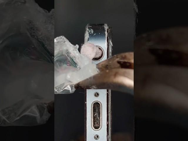 Cleaning iphone Audio Jack with Hot Glue! #asmr #minisatisfying #cleaning