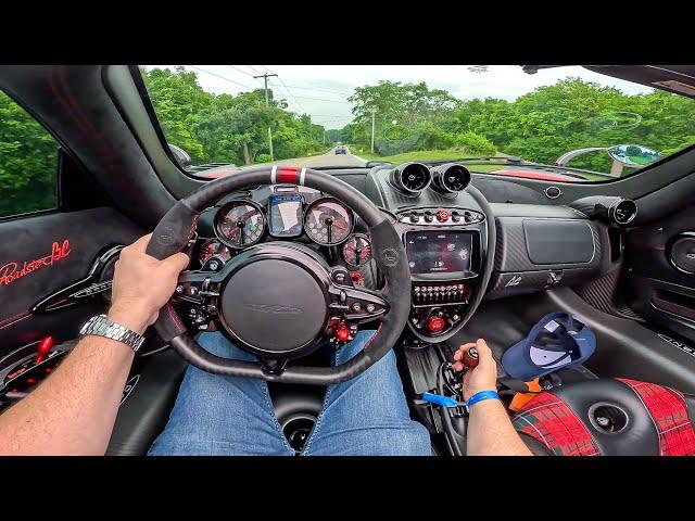 What It's Like To Drive A Pagani Huayra Roadster BC (POV)