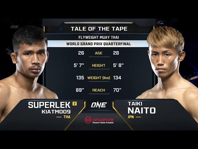 Superlek Kiatmoo9 vs. Taiki Naito | ONE Championship Full Fight