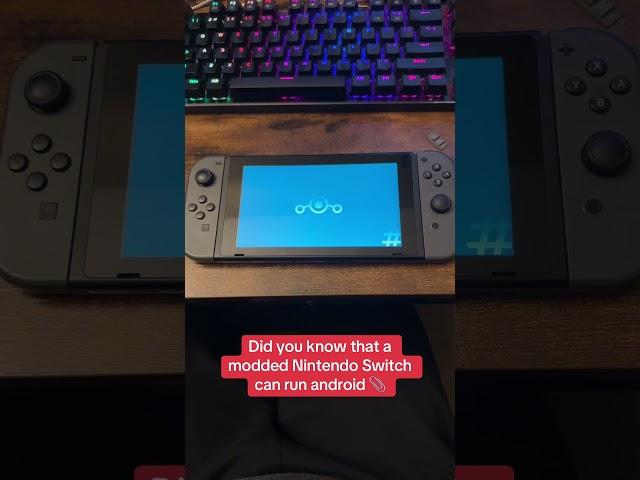 Android on Modded Nintendo Switch! #nintendo #nintendoconsole #videogameconsole #nintendoswitch