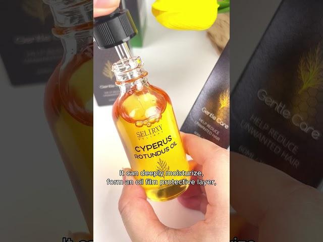 Cyperus rotundus oil hasn't gotten rid of hair, but it is slow down the growth!