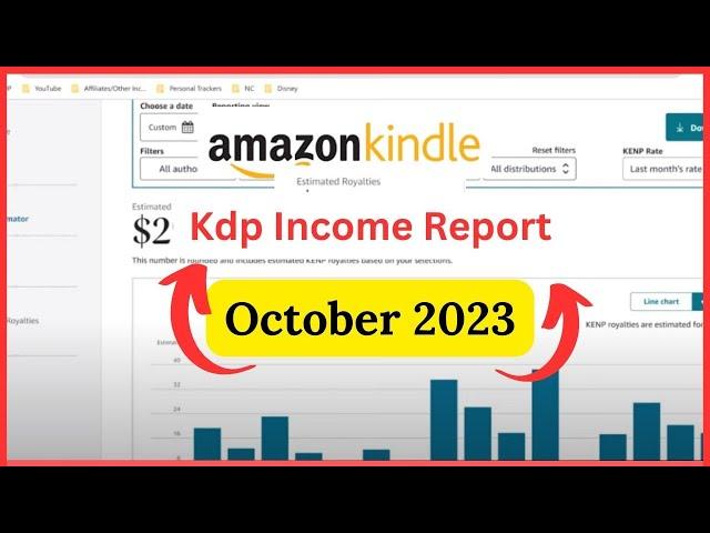 Amazon kdp income report October 2023 | Kdp 2 Oders Income | Kdp Books Sells Income