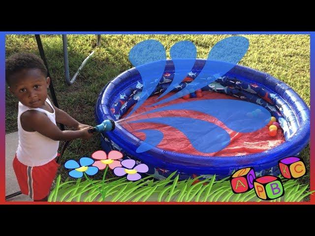 LEARN THE ALPHABETS with TJ's Pool Time Fun and ABC SONG