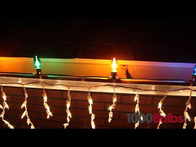 Transparent Teal C9 Christmas Light Bulbs