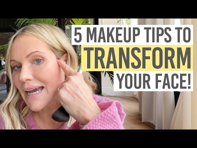 5 MAKEUP TIPS TO TRANSFORM YOUR FACE | NATURAL MAKEOVER 