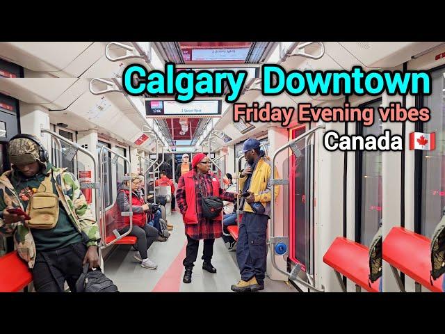 Calgary Downtown on Friday Evening Walking Tour #Canada #Alberta #Calgary