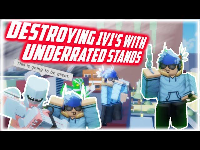 Destroying 1v1's with UNDERRATED STANDS, A Bizarre Day | ABD Underrated stands 1v1's | Roblox