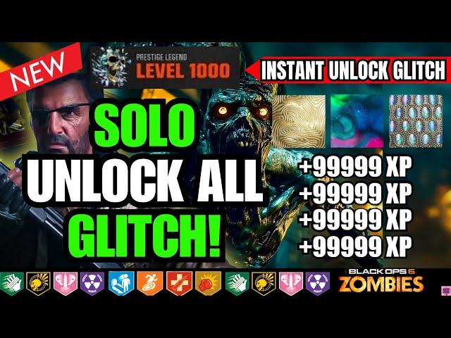 *NEW* SOLO UNLOCK ALL GLITCH BO6 SEASON 4! (ANY CAMO / LOCKED WEAPON / FAST XP) BO6 ZOMBIES GLITCH