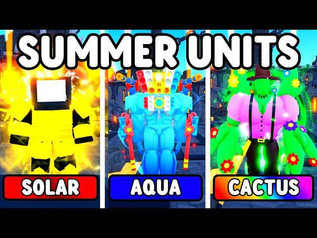 EVERY SUMMER UNIT VS ENDLESS MODE (Toilet Tower Defense)