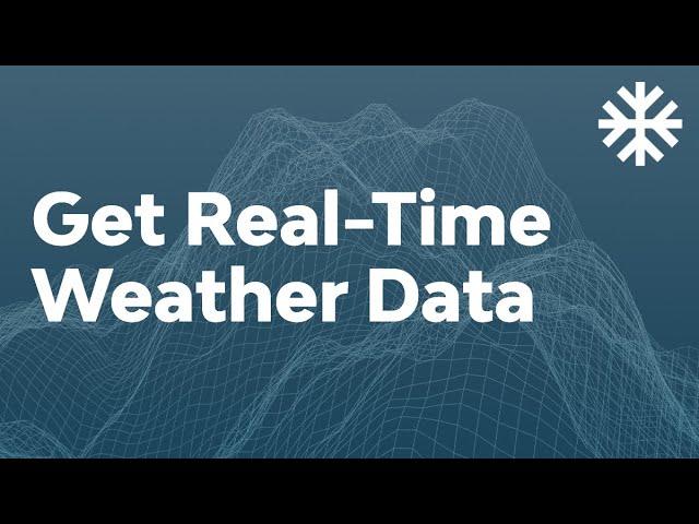 Get Real-Time Weather Data With the weatherstack API