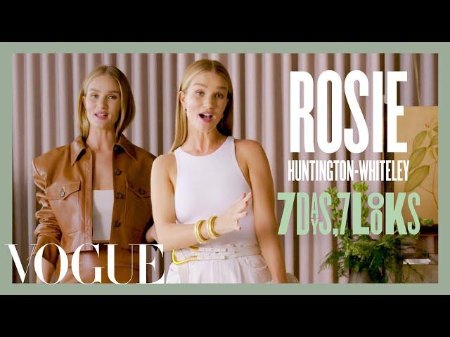 Every Outfit Rosie Huntington-Whiteley Wears in a Week | 7 Days, 7 Looks | Vogue