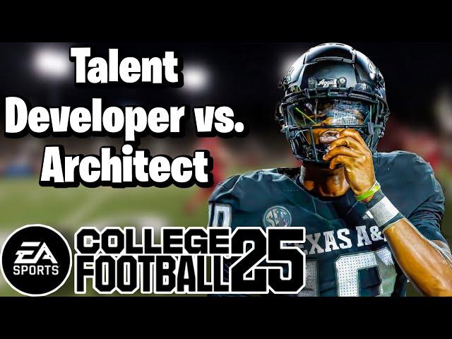 Testing Architect vs. Talent Developer in Dynasty CFB 25