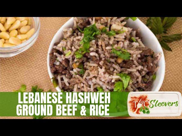 Instant Pot Lebanese Hashweh Ground Beef and Rice Recipe