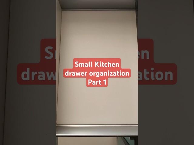 Kitchen: small drawer no partition part 1 #kitchenmakeover #kitchenorganizationideas