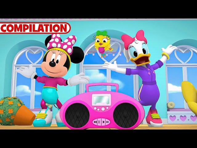 Minnie's Bow-Toons!  | NEW 15 Minute Compilation | Part 4 | Party Palace Pals | @disneyjr