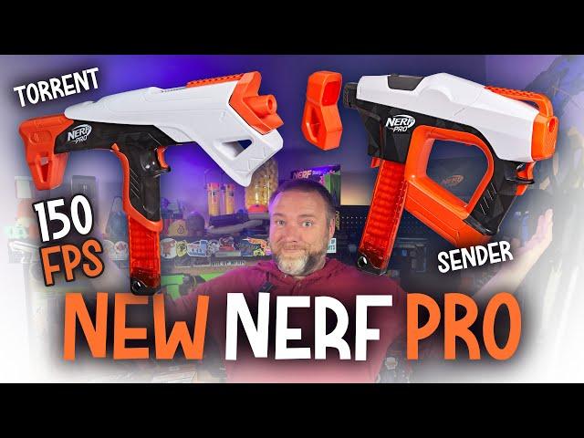 Hands-on with the new Nerf Pro Blasters! Sender & Torrent!