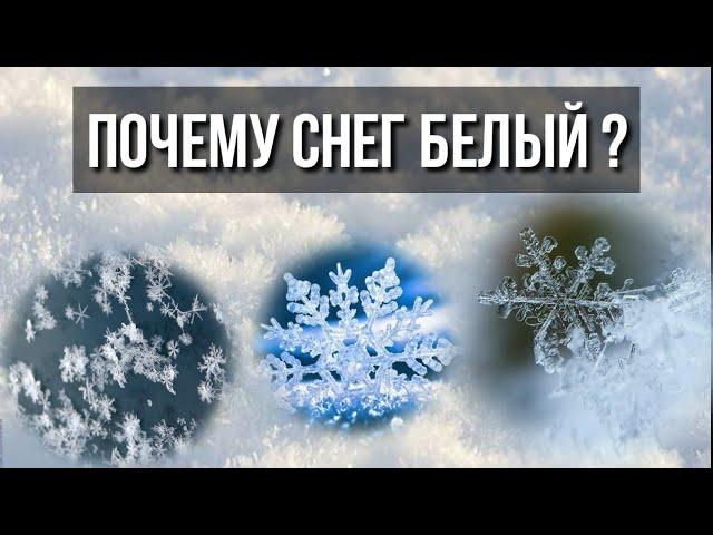 Почему Снег Белый интересные факты про снег