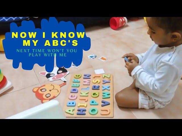 Now I know my ABC's, Next time won't you play with me || Arranging A B C D Alphabets || Nudishree