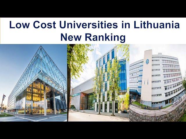 LOW COST UNIVERSITIES IN LITHUANIA NEW RANKING