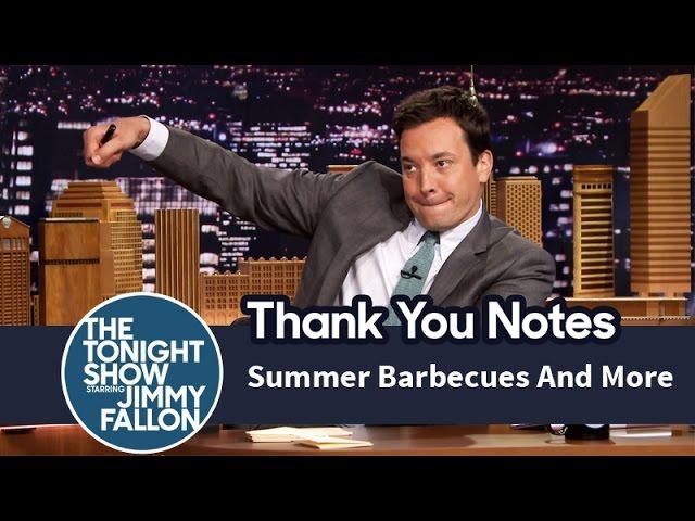 Thank You Notes: Summer Barbecues, Pop-Tarts