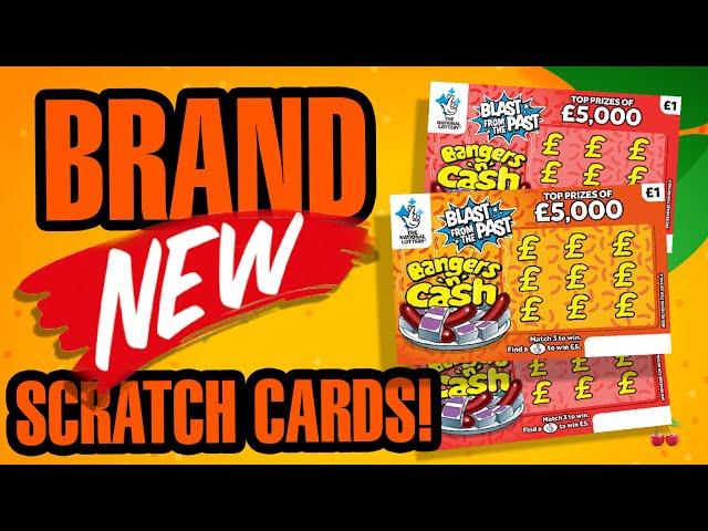 *NEW* UK scratch cards ! Bangers 'n' Cash! With Scratchables