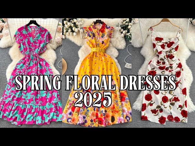  Trendy Spring Floral Dresses 2025 | Must-Have Styles for the Season! 