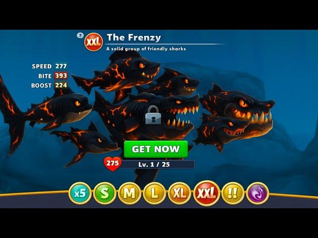 MONSTER FRENZY UNLOCKED AND GAMEPLAY - Hungry Shark World
